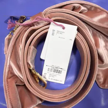 핑크 벨벳 숄더백