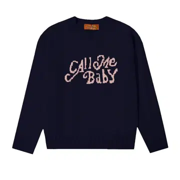 CALL ME BABY 네이비 긴팔 니트