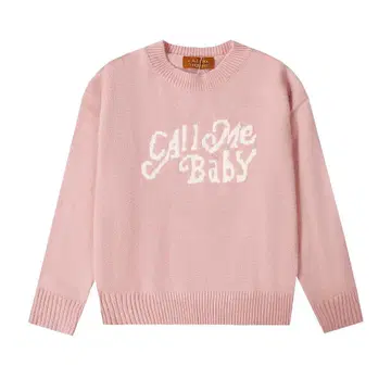 CALL ME BABY 핑크 니트 스웨터