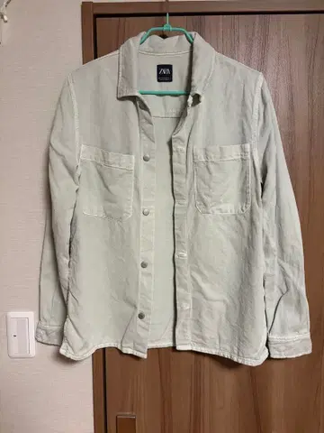 ZARA 옅은 그린 데님 셔츠 M