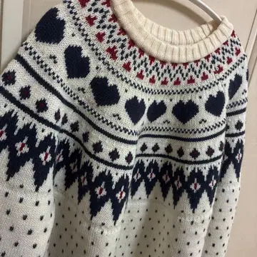 FREAK'S STORE 하트 무늬 니트 스웨터