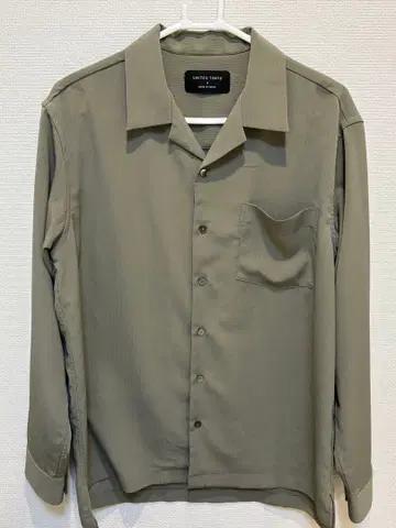 UNITED TOKYO 카키 긴팔 셔츠 사이즈 3