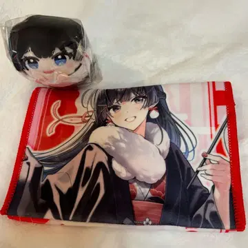 극락탕 니지산지 츠키노 미토 머플러 타월 모치코로링