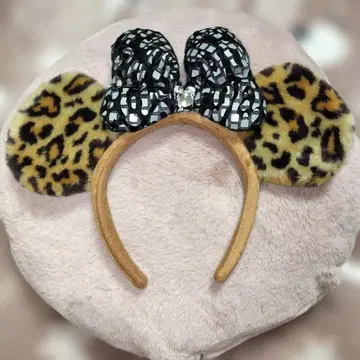 디즈니 리조트 디즈니씨 레오파드 무늬 머리띠 미니