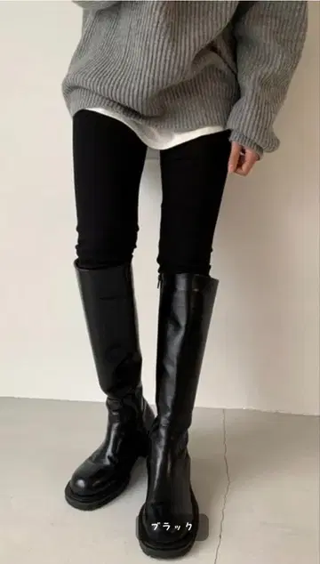 CANAL JEAN 엘르마르 인조 가죽 롱 부츠 39