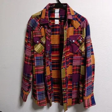 디자인 셔츠 체크 무늬