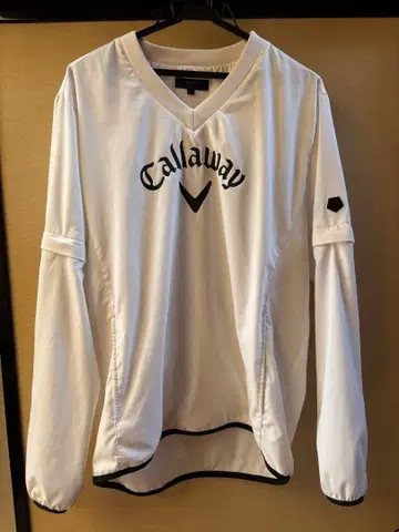 캘러웨이 화이트 V넥 스웨터 L 사이즈
