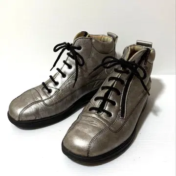 FINNCOMFORT 숏 부츠 레이스업 실버 23cm