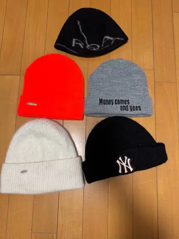 니트 모자 세트 5점 비니