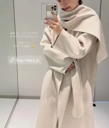 Plage 해밀턴 스톨 코트 베이지 36