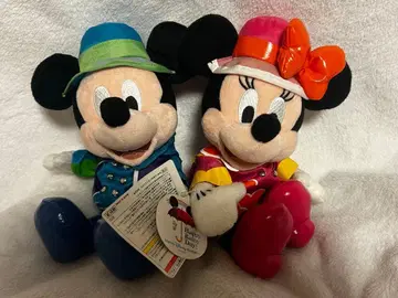 도쿄 디즈니랜드 미키 미니 페어 봉제 인형 카파 RainyDay