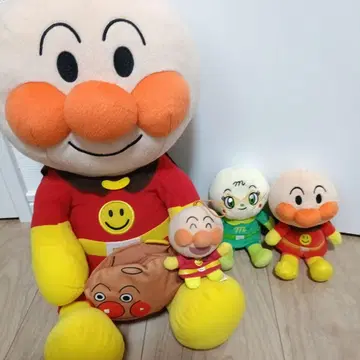 호빵맨 봉제 인형 세트 대소