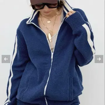 라빠르망 [LANEUS] KNITTED BOMBER JACKET