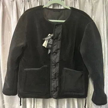 TAION 블랙 리버서블 플리스 자켓 L 사이즈