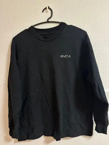 RVCA 블랙 긴팔 티셔츠 백 프린트