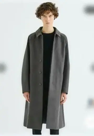 최종 가격 인하 ATTACHMENT 오버 사이즈 발마칸 코트 그레이