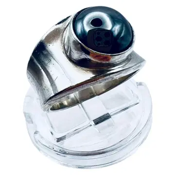 새상품급 조지 젠슨 #124 헤마타이트 실버 반지 빈티지