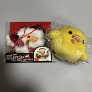 2점 키이로이토리 봉제 인형 S 의상 코스튬 더플 코트