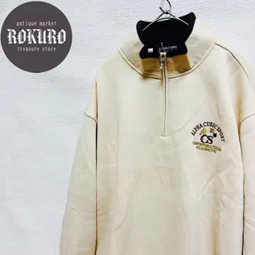 택 포함 ] ALPHA CUBIC 알파 큐빅 하프 지퍼 트레이닝복 XL