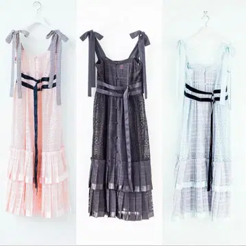 rurumu 19ss 체크 플리츠 원피스