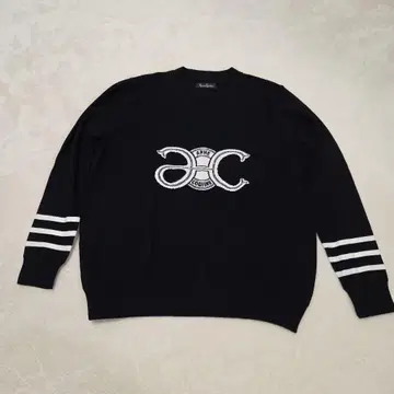 [ 새상품급 ] Anne Coquine 블랙 V넥 스웨터