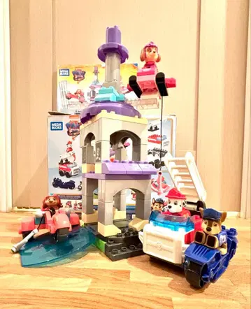 MEGA BLOKS 파우 패트롤 타워 세트 전체 부품 있음
