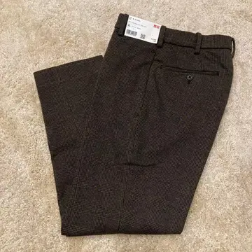 유니클로 스마트 앵클 팬츠 다크 브라운 XS