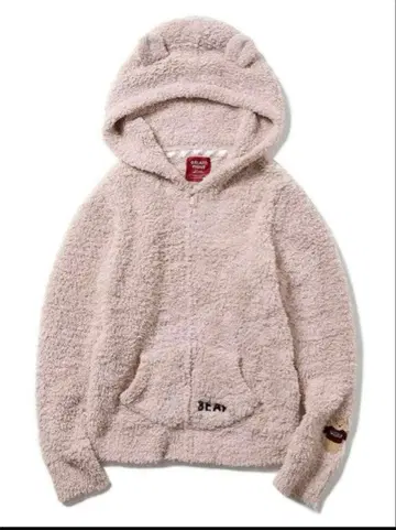 플리스 후드 부착 룸웨어 BEAR 자수