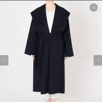 NOBLE 완판템 리버 와이드 칼라 코트 네이비 38