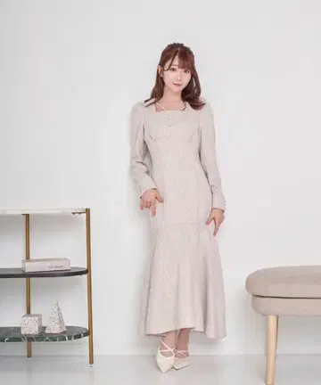 로제 뮤즈 원피스 tweed mermaid dress