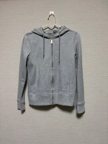 DouDou 그레이 풀 지퍼 후디