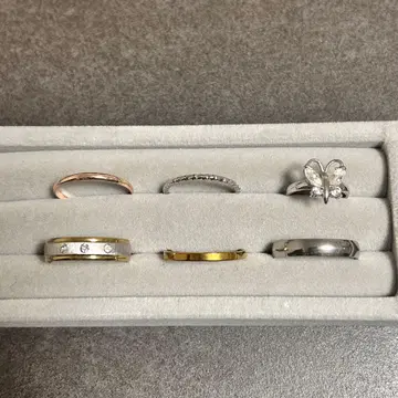 유품 정리 반지 링 묶음 판매 액세서리 금 골드