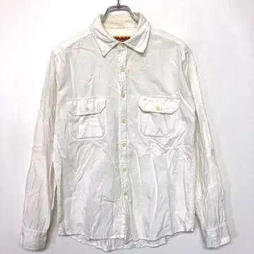 레트로 아메카지 컨트리 구제 의류 CAMCO 화이트 샴브레이 워크 셔츠