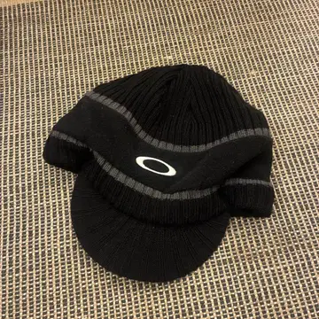 [레어] 00's OAKLEY Tech Y2K 니트 캡 블랙