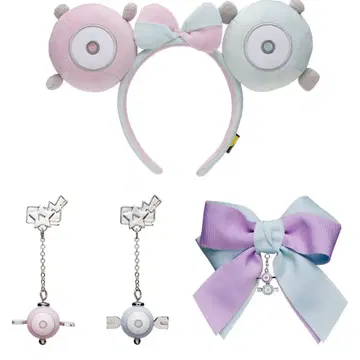 2023 난자모키리 머리띠/머리핀/귀걸이 세트 액세서리