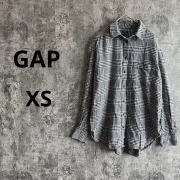 a3821 [GAP] 글렌체크 패턴 플란넬 긴팔 셔츠 오버 사이즈