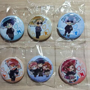 주술회전 피타!데포메 Umbrella 캔뱃지 컴플리트