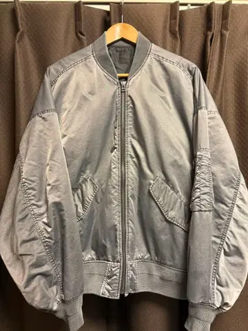 KOOKY'N 쿠키 BRONX MA-1 자켓 차콜 그레이