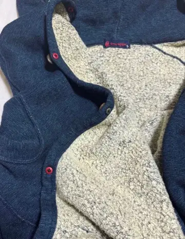 45rpm 인디고 후드티 오버 사이즈