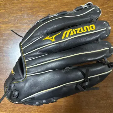 Mizuno 야구용 그로브 블랙/옐로우 컬러