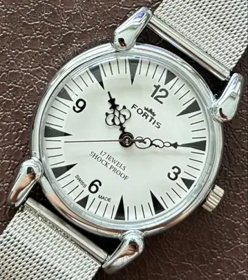 빈티지 손목시계 FORTIS 수동 와인딩 남성용 손목시계