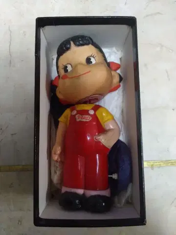 ### 쇼와 셀룰로이드 흔들목 페코짱 가동식 인형 ###