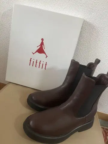 fitfit 스트레치 사이드 고어 부츠 (다크 브라운) L 사이즈