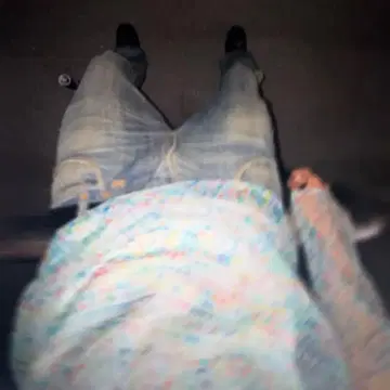 페노메논 반투명 롱 T 기하학 패턴 XL