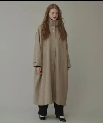 Libra cue 하이넥 볼륨 롱 코트 연말 특가 초특가