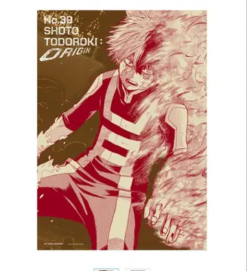히로아카 나의 히어로 아카데미아 원화전 토도로키 쇼토 포스터
