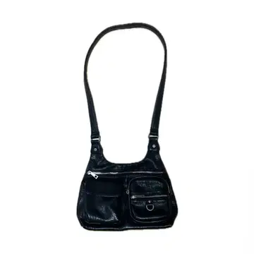 LAGUA GEM/블랙 가죽 숄더백