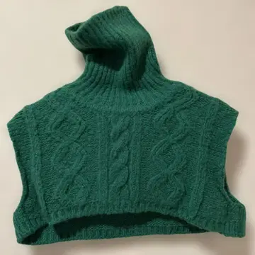 FACETASM 니트 넥워머 그린