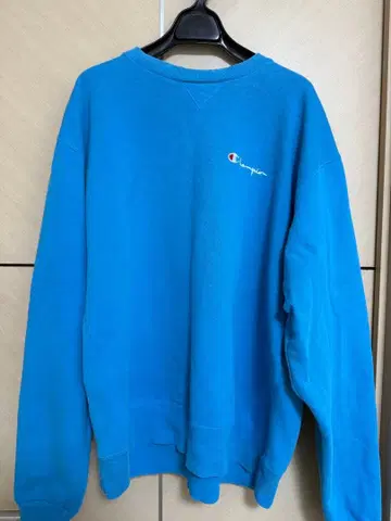 Champion 맨투맨 블루 80s 파랑 택