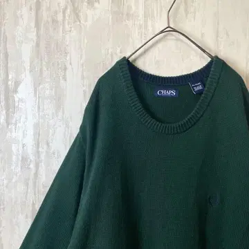 CHAPS 니트 스웨터 XL 빅 사이즈 코튼 100% 90s